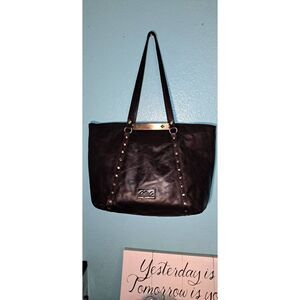 PATRICIA NASH BENVENUTO Leather TOTE Bag Large CHOCOLATE Brown PURSE